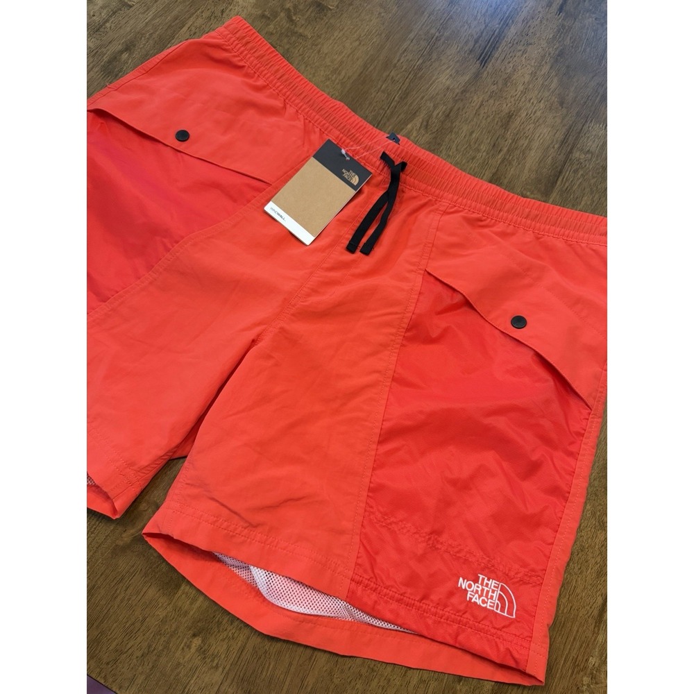NWT The North Face Outline Shorts Horizon Red WindWall Mesh XXL